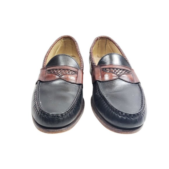 Allen Edmond\'s Men\'s Size 9.5 A Black Brown Penny Loafers
